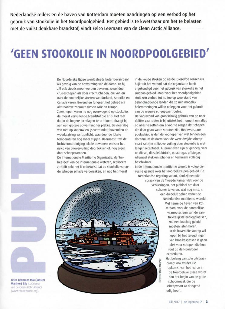 De-Ingenieur-2017-07-Geen-stookolie-in-Noordpoolgebied